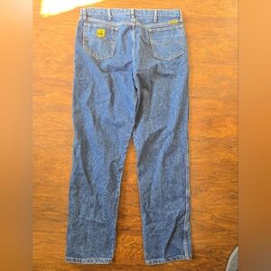 Wrangler FR Mens Blue Jeans size 40x34 Flame Resistant Work Denim Pants